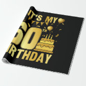 Het is mijn 60ste feestje cadeaupapier (Uitgerold)