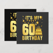 Het is mijn 60ste feestje programmakaart (Voorkant / Achterkant)