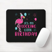 Het is mijn 60ste flocking Birthday Funny Flamingo Muismat (Met muis)
