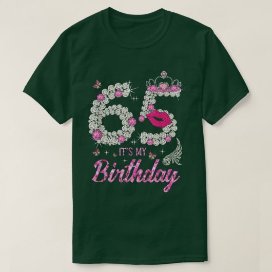 Het is mijn 65ste verjaardag Koningin 65 jaar oud T-shirt (Design voorkant)