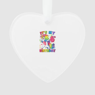 Het is mijn 6de verjaardagsfeestje 6 jaar oud Scha Ornament