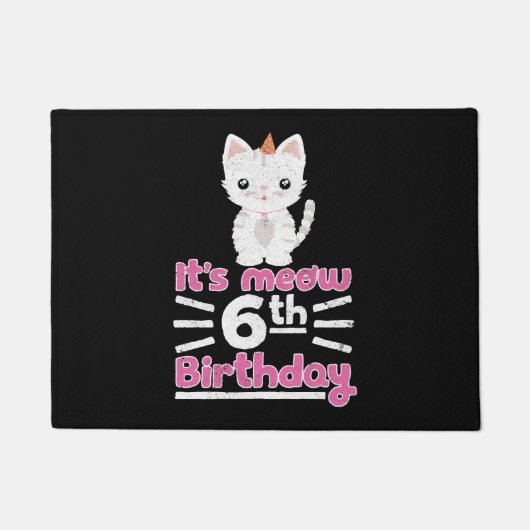 Het is mijn 6e verjaardag! Cadeaubundel Kittens Ka Deurmat (Voorkant)