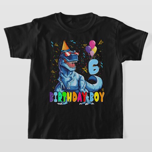 Het is mijn 6e verjaardag Shirt Dinosaur Party voo (Laagn)