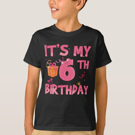 Het is mijn 6e verjaardag t-shirt (Voorkant)