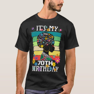 Het is mijn 70 jaar oude Afro-Amerikaanse zwarte v T-shirt