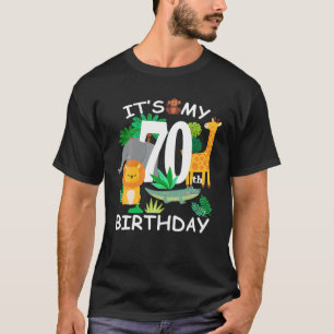 Het is mijn 70e verjaardag dierentuin van 70 jaar. t-shirt