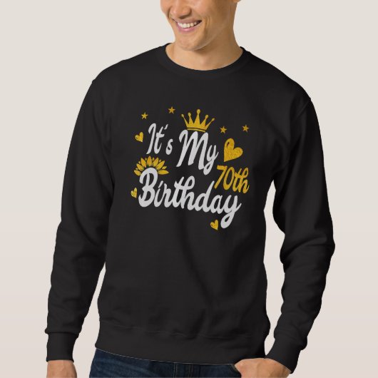 Het is mijn 70e verjaardag Happy Birthday Trui (Voorkant)