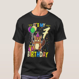 Het is mijn 7de verjaardag Beaver T-shirt
