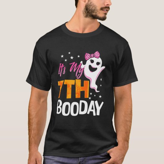 Het is mijn 7e boekendag Schattige Halloween Verja T-shirt (Voorkant)