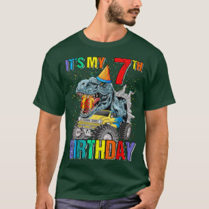 Het is mijn 7e geboortedag-monster Truck Dinosaur  T-shirt