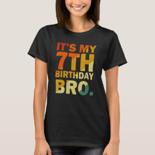 Het is mijn 7e verjaardag 7 jaar oud voor jongen t-shirt