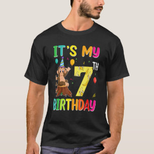 Het is mijn 7e verjaardag aap 7 jaar oud jongen me t-shirt