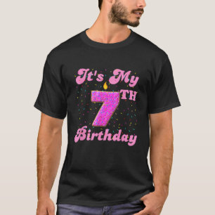 Het is mijn 7e verjaardag Donut 7 jaar oude Bday T T-shirt