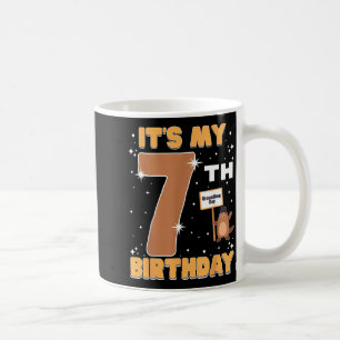 Het is mijn 7e verjaardag Groundhog Day 7 jaar oud Koffiemok