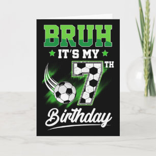 Het is mijn 7e verjaardag Jongen Sport Fan 7 Jaar Kaart