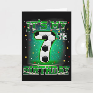 Het is mijn 7e verjaardag Jongens Voetbal 7 Jaar F Kaart