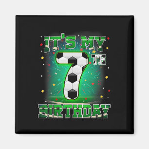Het is mijn 7e verjaardag Jongens Voetbal 7 Jaar O Magneet
