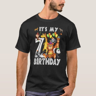 Het is mijn 7e verjaardag Safari Oerwoud Dieren 7e T-shirt