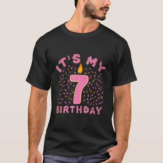 Het is mijn 7e verjaardag Shirt Meisjes 7 jaar oud (Voorkant)