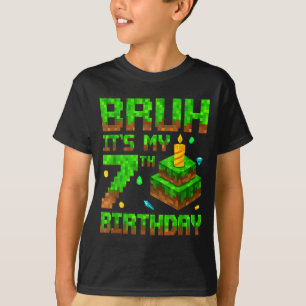 Het is mijn 7e verjaardagsfeestje spel Xel 7 jaar T-shirt