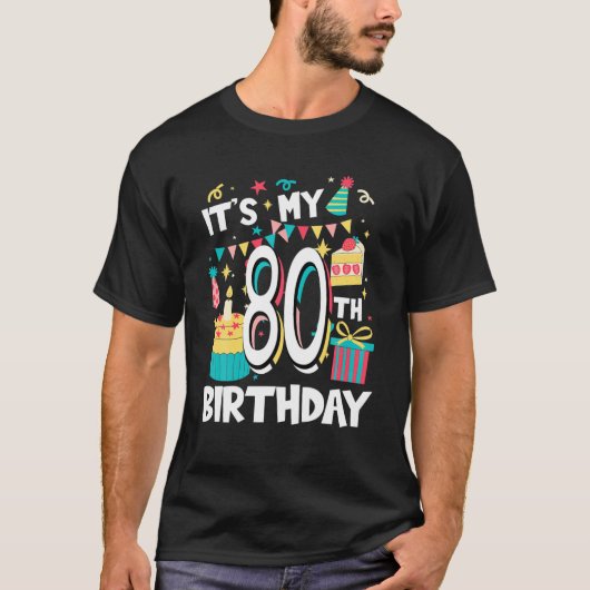 Het is mijn 80e verjaardag Cute Sweetmeat M T-shirt (Voorkant)