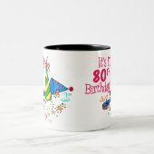 Het is mijn 80ste verjaardag (Petten van de Partij Tweekleurige Koffiemok (Center)