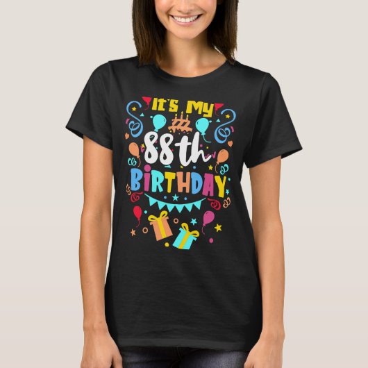 Het is mijn 88ste verjaardag. t-shirt (Voorkant)