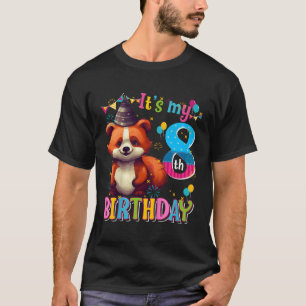 Het is mijn 8e 8 rode panda t-shirt
