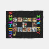 Het is mijn 8e verjaardag Funny Italiaans Brainrot Fleece Deken (Voorkant (Horizontaal))