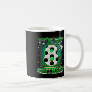 Het is mijn 8e verjaardag Jongens Voetbal 8 Jaar O Koffiemok
