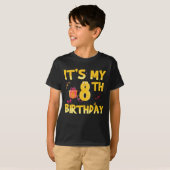 Het is mijn 8e verjaardag t-shirt (Voorkant volledig)