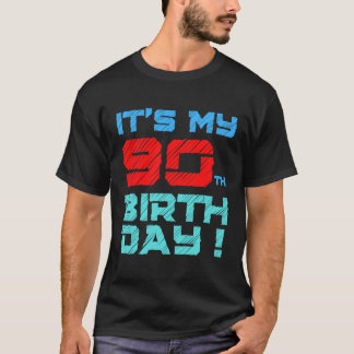Het is mijn 90ste geboortedag voor mannen Kinder T-shirt