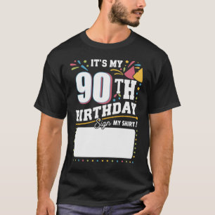 Het is mijn 90ste verjaardag 90 jaar oud verjaarda t-shirt