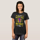 Het is mijn 9de Mardi Gras Birthday Yall Celebrati T-shirt (Voorkant volledig)