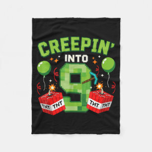 Het is mijn 9e verjaardag Boy Gamer Sluipt in 9 Ga Fleece Deken