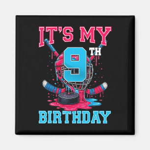 Het is mijn 9e verjaardag Hockey 9 jaar oud Ijsje Magneet