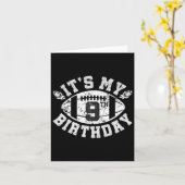 Het is mijn 9e verjaardag jongen 9 jaar oude Footb Kaart (Gele Bloem)