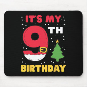 Het is mijn 9e verjaardag Kerstmis 9 jaar oud Sint Muismat