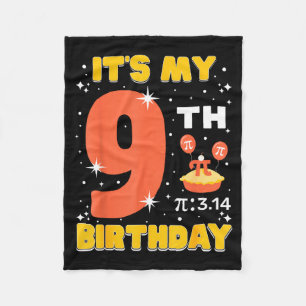 Het is mijn 9e verjaardag Pi-dag Wiskunde 9 jaar o Fleece Deken