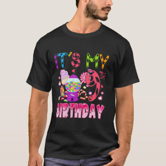 Het is mijn 9e verjaardag Snoep Funny Birthday Gir T-shirt