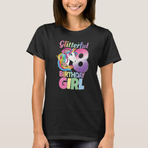 Het is mijn achtste verjaardag meisje van 8 jaar 2 t-shirt