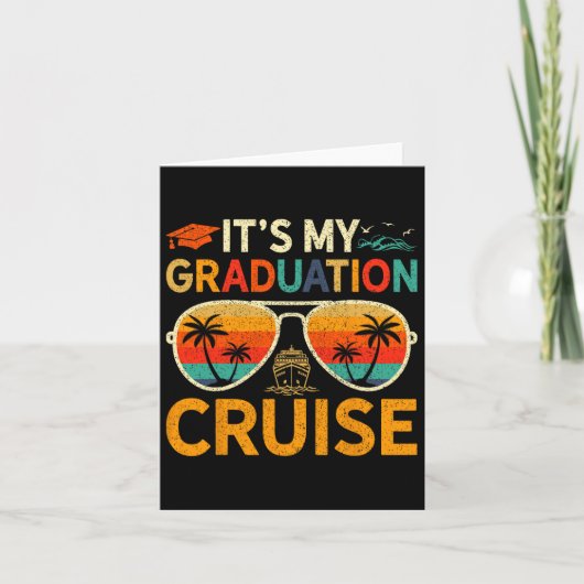 Het is mijn Afstuderen Cruise Afstuderen Trip Crui Kaart (Voorkant)
