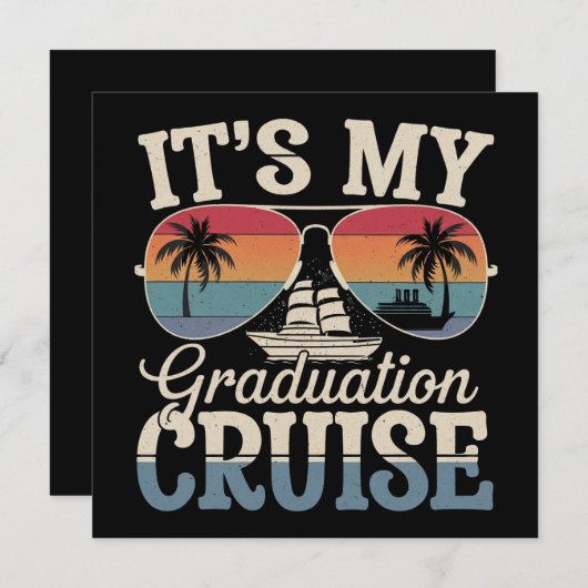 Het is mijn Afstuderen Cruise Afstuderen Trip Ship Kaart (Voorkant / Achterkant)