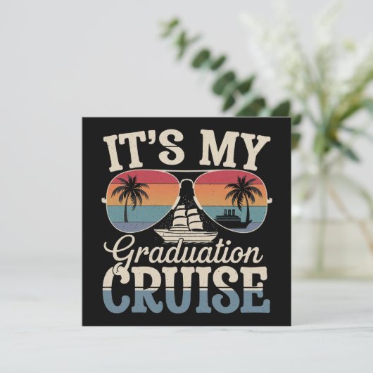 Het is mijn Afstuderen Cruise Afstuderen Trip Ship Kaart (Staand voorkant)