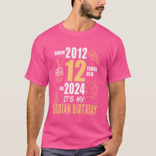 Het is mijn Beddian verjaardag geboren 2012 12 jaa T-shirt