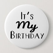 Het is mijn Birthday 4-inch Button (Voorkant)