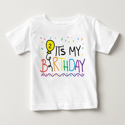  Het is mijn Birthday Balloon T-Shirt (Voorkant)