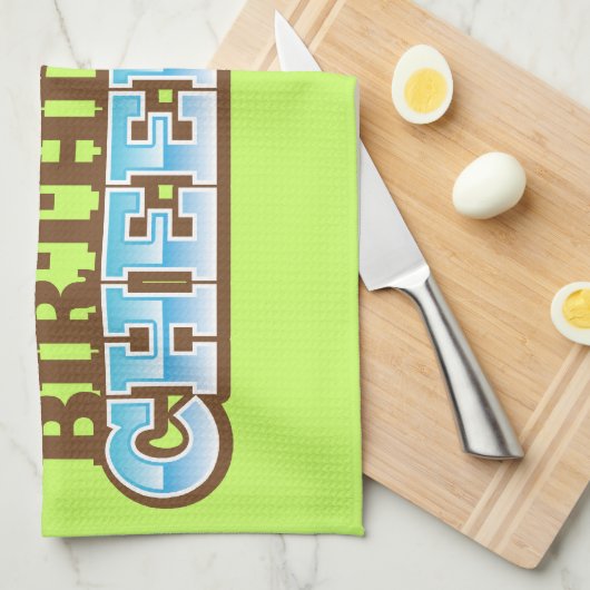 Het is mijn Birthday CHEERS! bier! Theedoek (Quarter Fold)