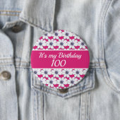 Het is mijn Birthday Custom Birthday 15 Cm Square  Ronde Button 4,0 Cm (In situ)