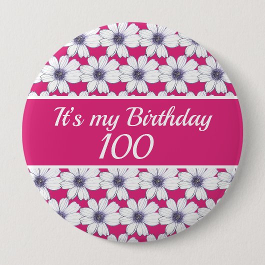 Het is mijn Birthday Custom Birthday 15 Cm Square  Ronde Button 4,0 Cm (Voorkant)